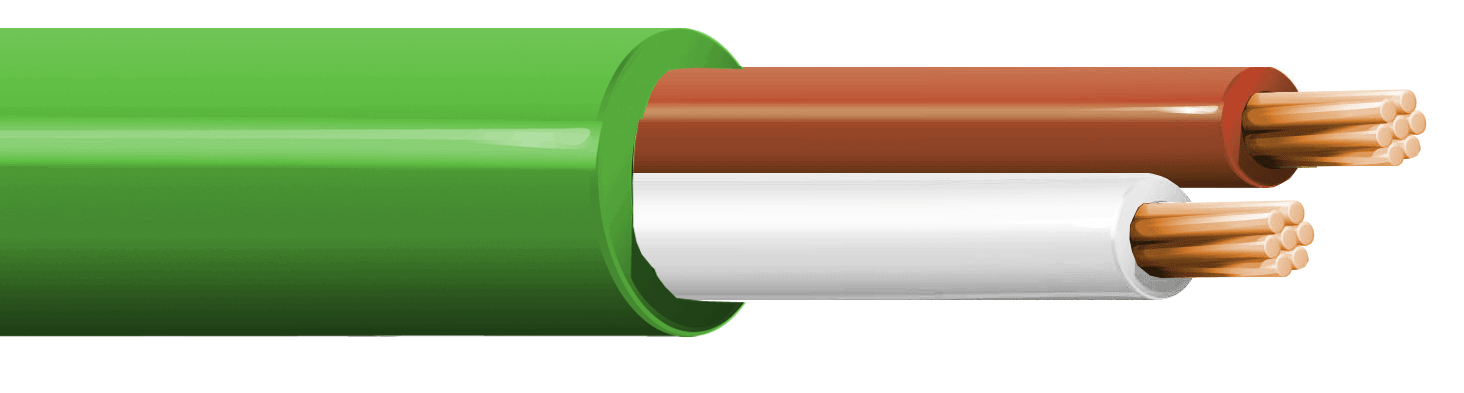 ITC INDUSTRIA TECNICA CAVI - 2X1,00 LSZH VERDE B.500 CCA-S1B,D1,A1 GK-21VZB500
