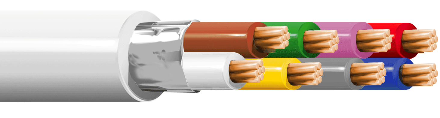 ITC INDUSTRIA TECNICA CAVI - 8X0,22 LSZH BIANCO B.500 B2CA-S1A,D1,A1 IQ-82BZB500