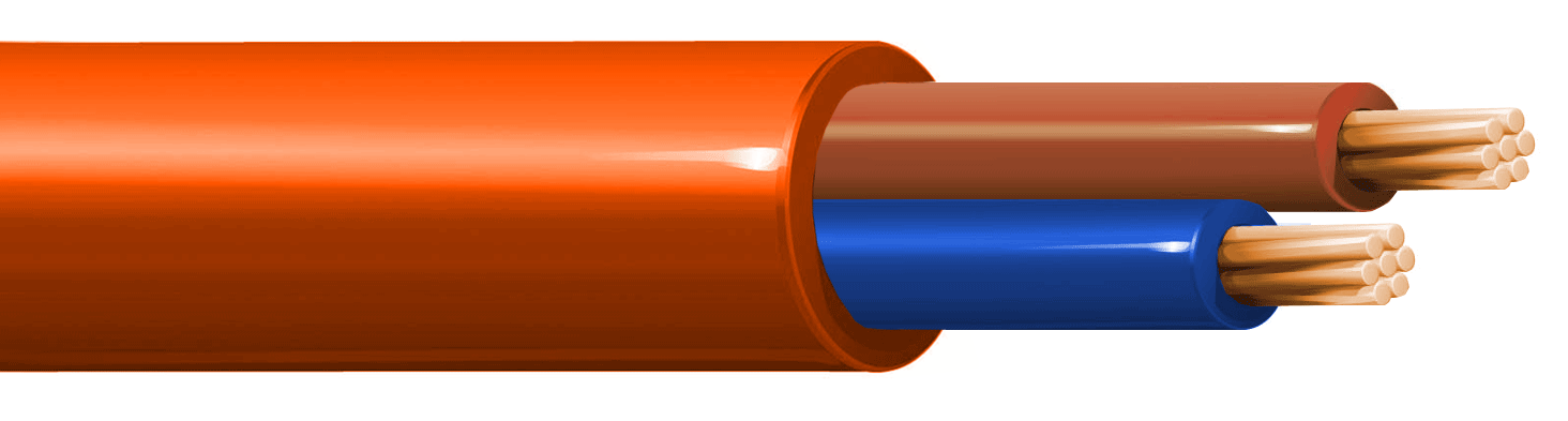 ITC INDUSTRIA TECNICA CAVI - COLLEG.ELETTROUT. 2X1,00 ARANCIO M.100 F