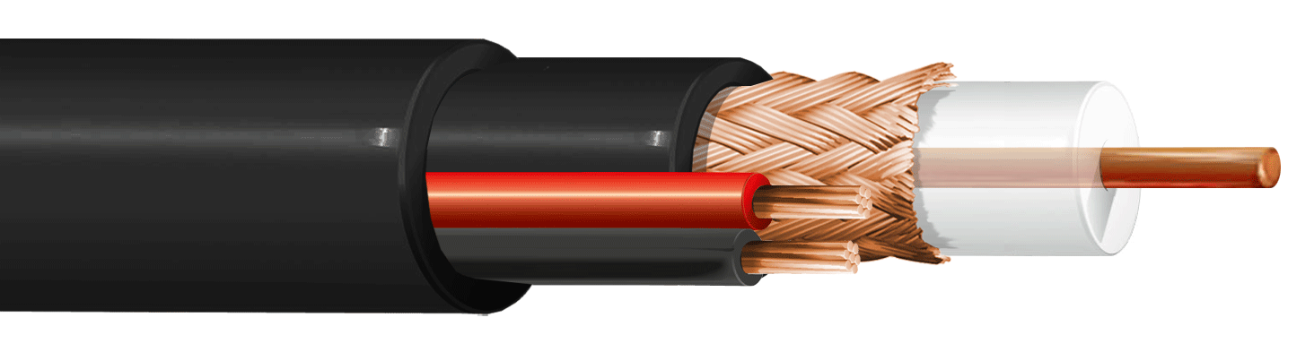 ITC INDUSTRIA TECNICA CAVI - RG 59+2X0,75 BIANCO BOB.500 ECA