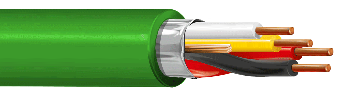 ITC INDUSTRIA TECNICA CAVI - 2X2X0,80 VERDE PVC BOB. 500 ECA