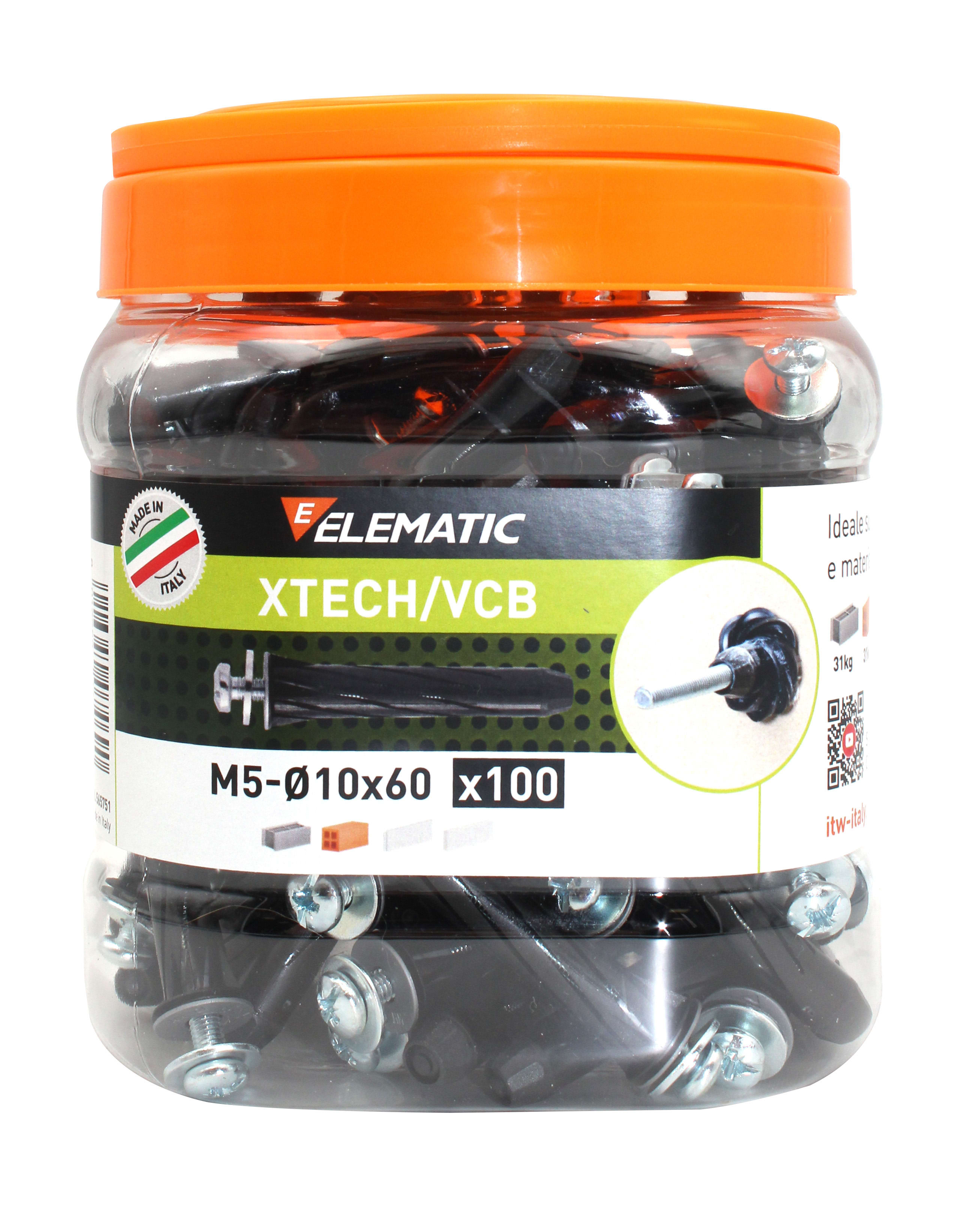 ELEMATIC - TASSELLO XTECH/VCB BI-MATERIALE 10x60
