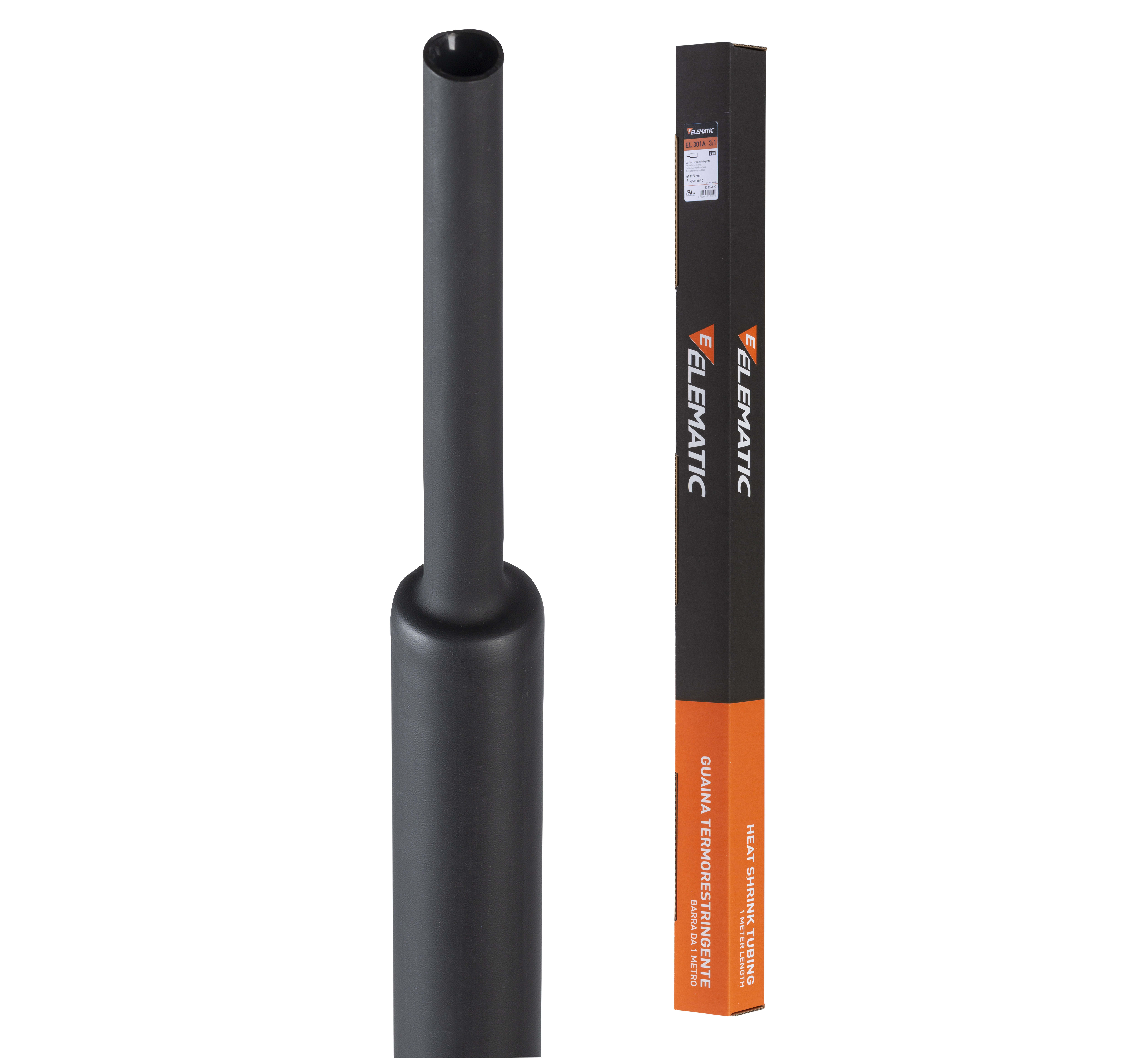 ELEMATIC - GUAINA ADESIVA EL301A NERA 6 SCATOLA 1M