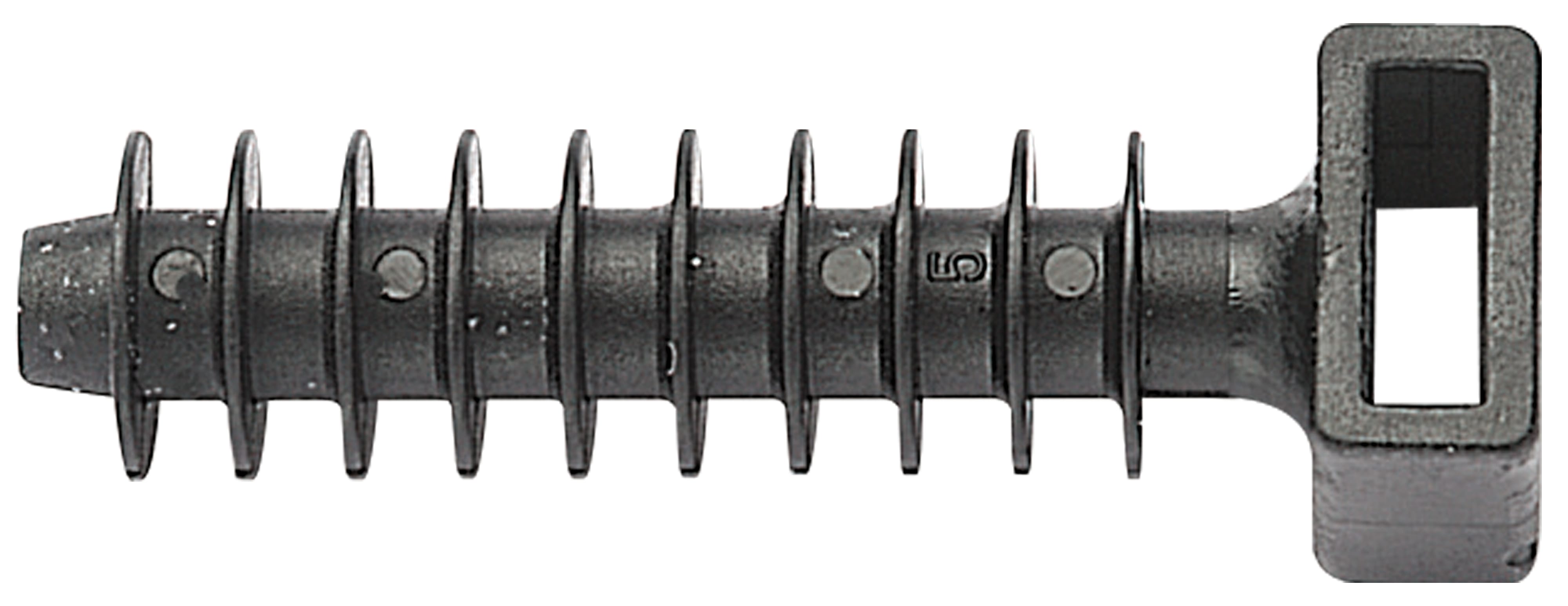 ELEMATIC - SUPPORTO A TASSELLO PA 6 NERO 10x43,5x9,7