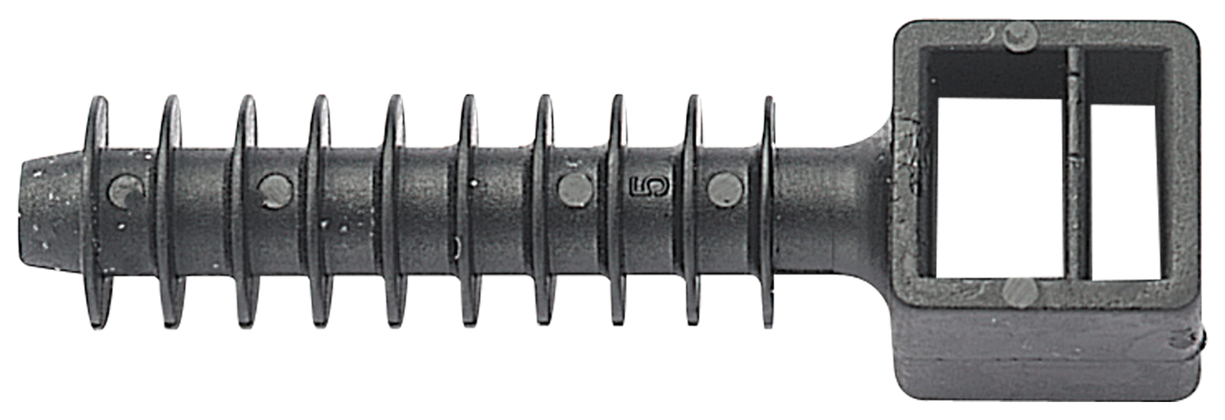 ELEMATIC - SUPPORTO A TASSELLO PA 6 NERO 10x50x9,7