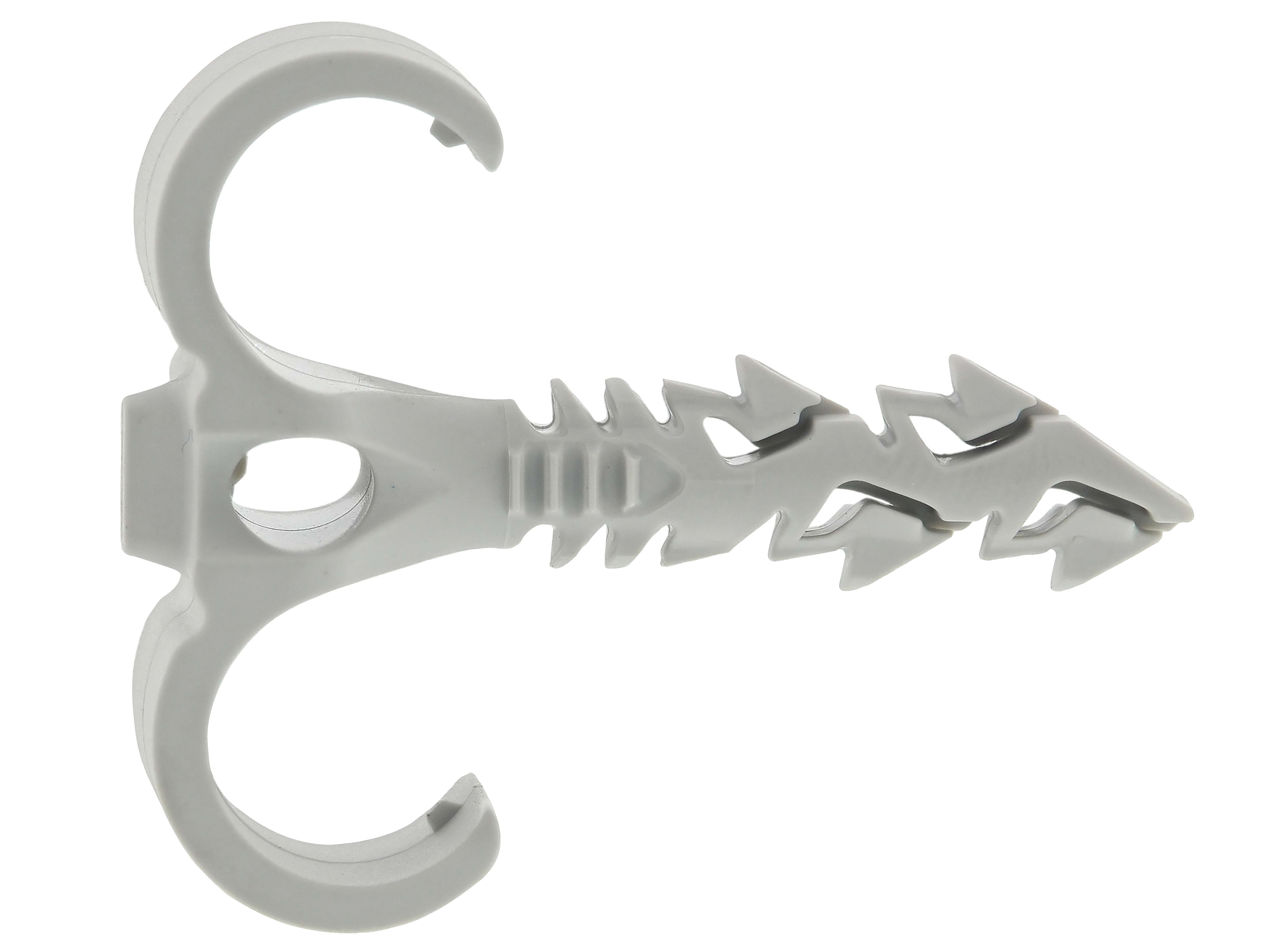 ELEMATIC - TASSELLO S-CLIP GANCIO DOPPIO PA6 20-25