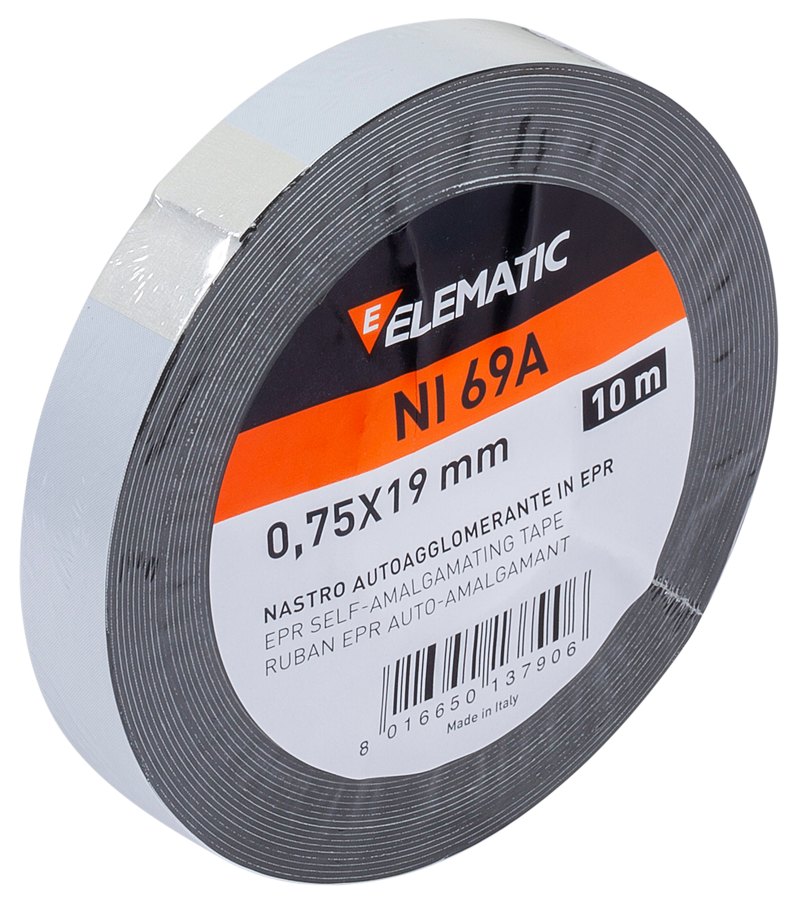 ELEMATIC - NASTRO AUTOAGGLOMERANTE 0,75x19 - 10M NI69A