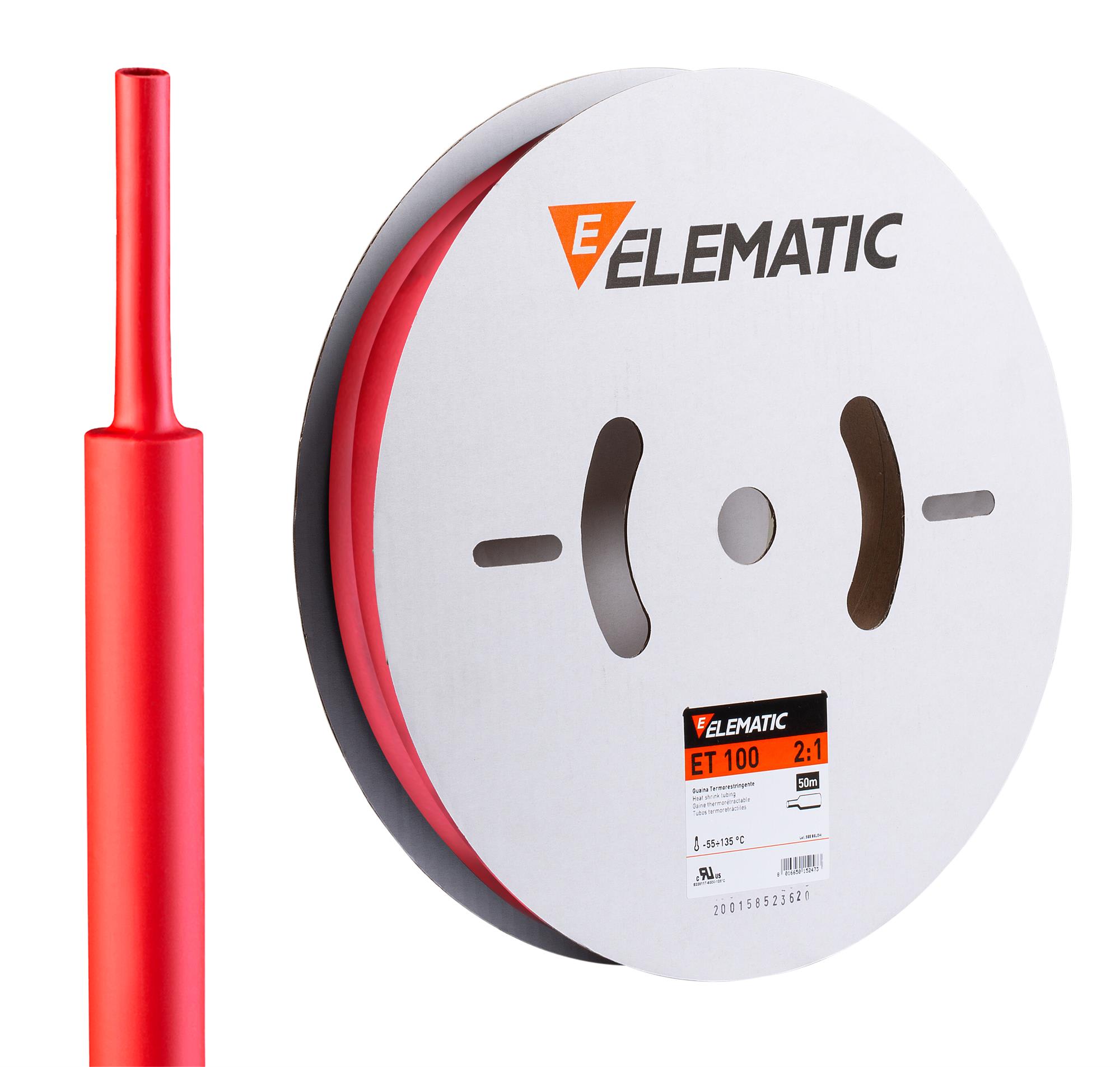 ELEMATIC - GUAINA ET100 ROSSA 1,2 BOBINA