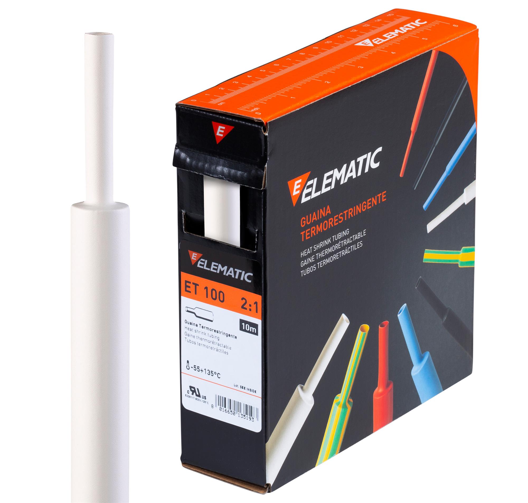 ELEMATIC - GUAINA ET100 BIANCA 2,4 SCATOLA 12253024BI