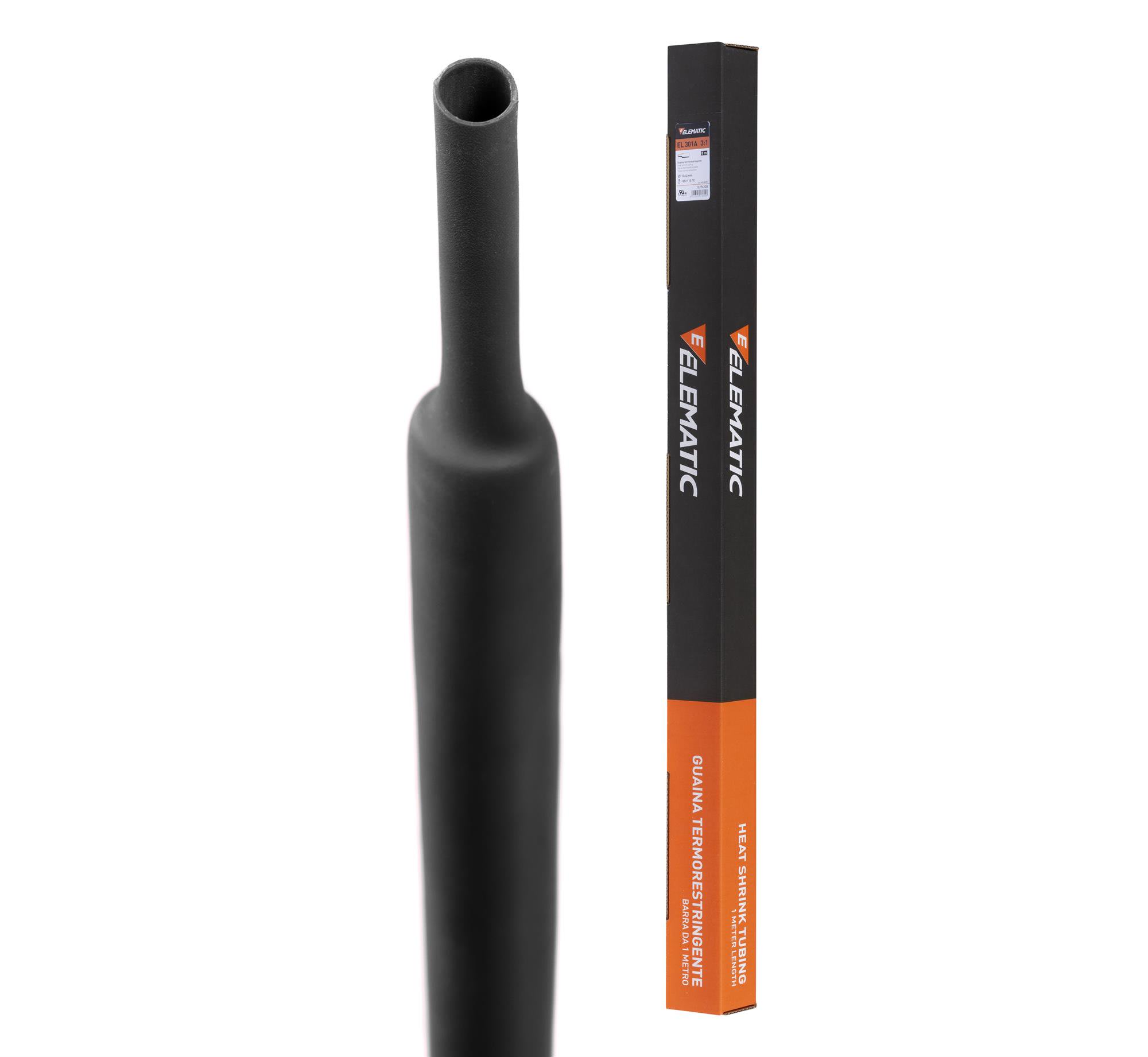 ELEMATIC - GUAINA EV100 NERA 25,4 SCATOLA 1M