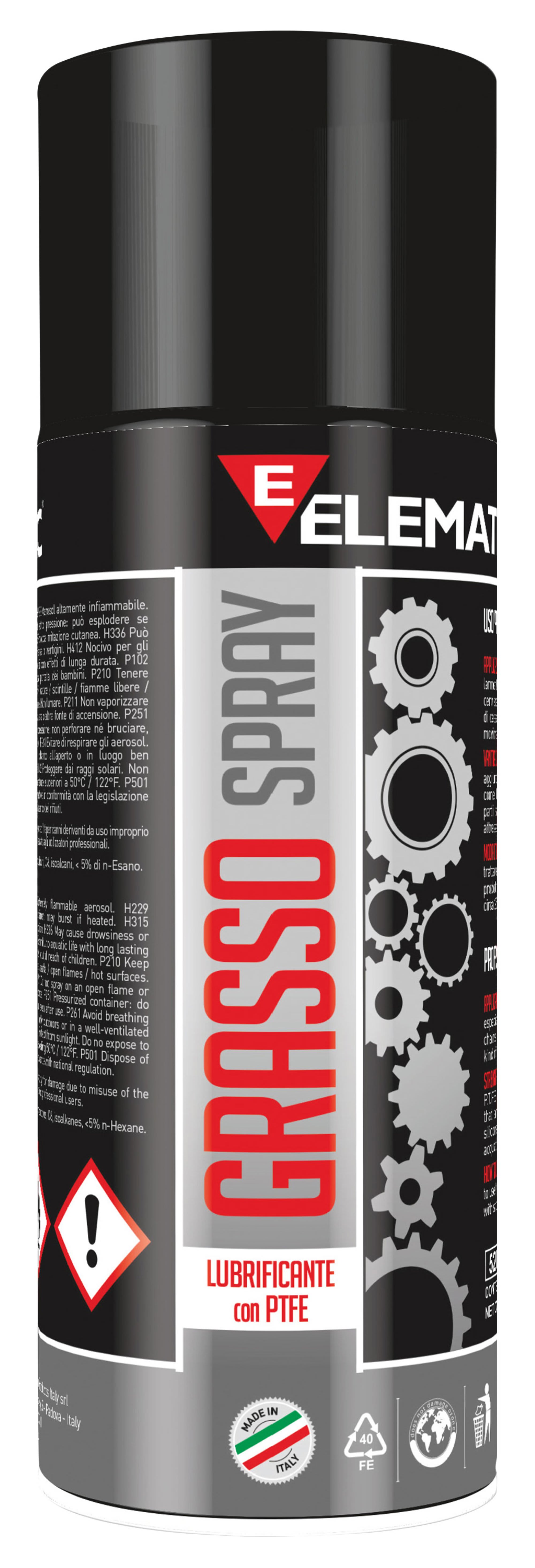 ELEMATIC - SPRAY GRASSO UNIVERSALE LUBRIFICANTE BIANCO