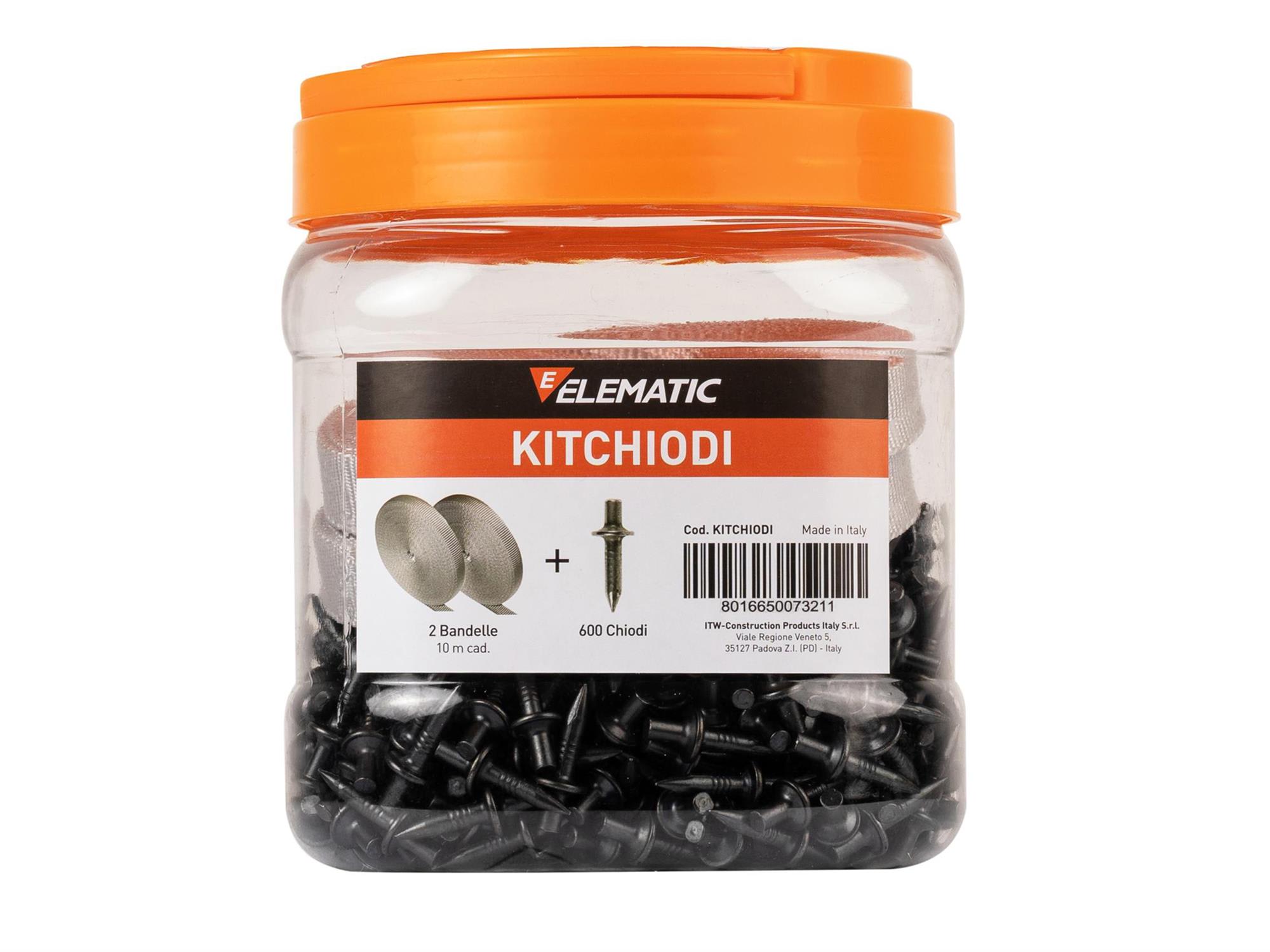 ELEMATIC - CHIODO A PERCUSSIONE ACCIAIO 18 mm