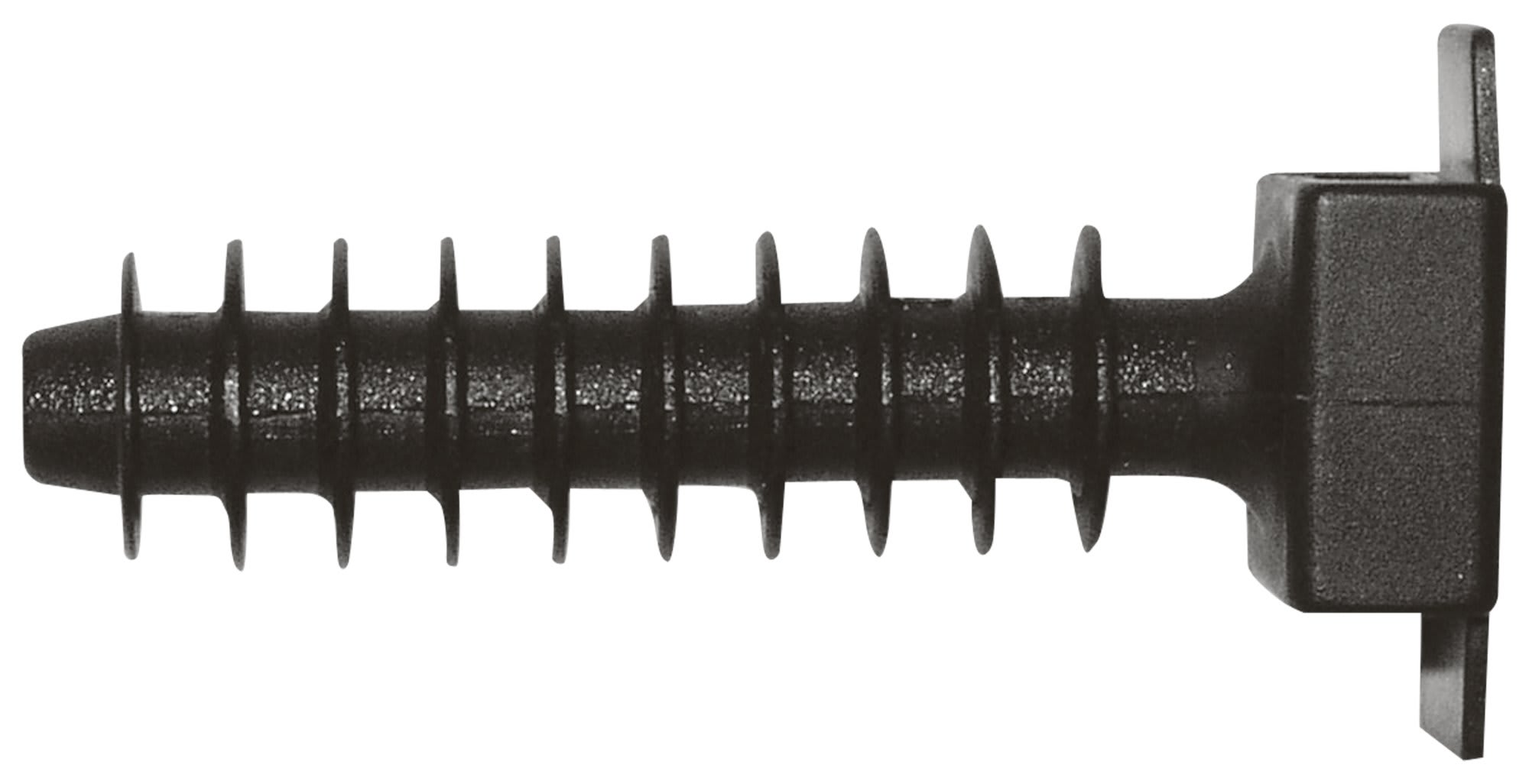 ELEMATIC - SUPPORTO A TASSELLO PA 6 NERO 7,8x37x9,6 5456A