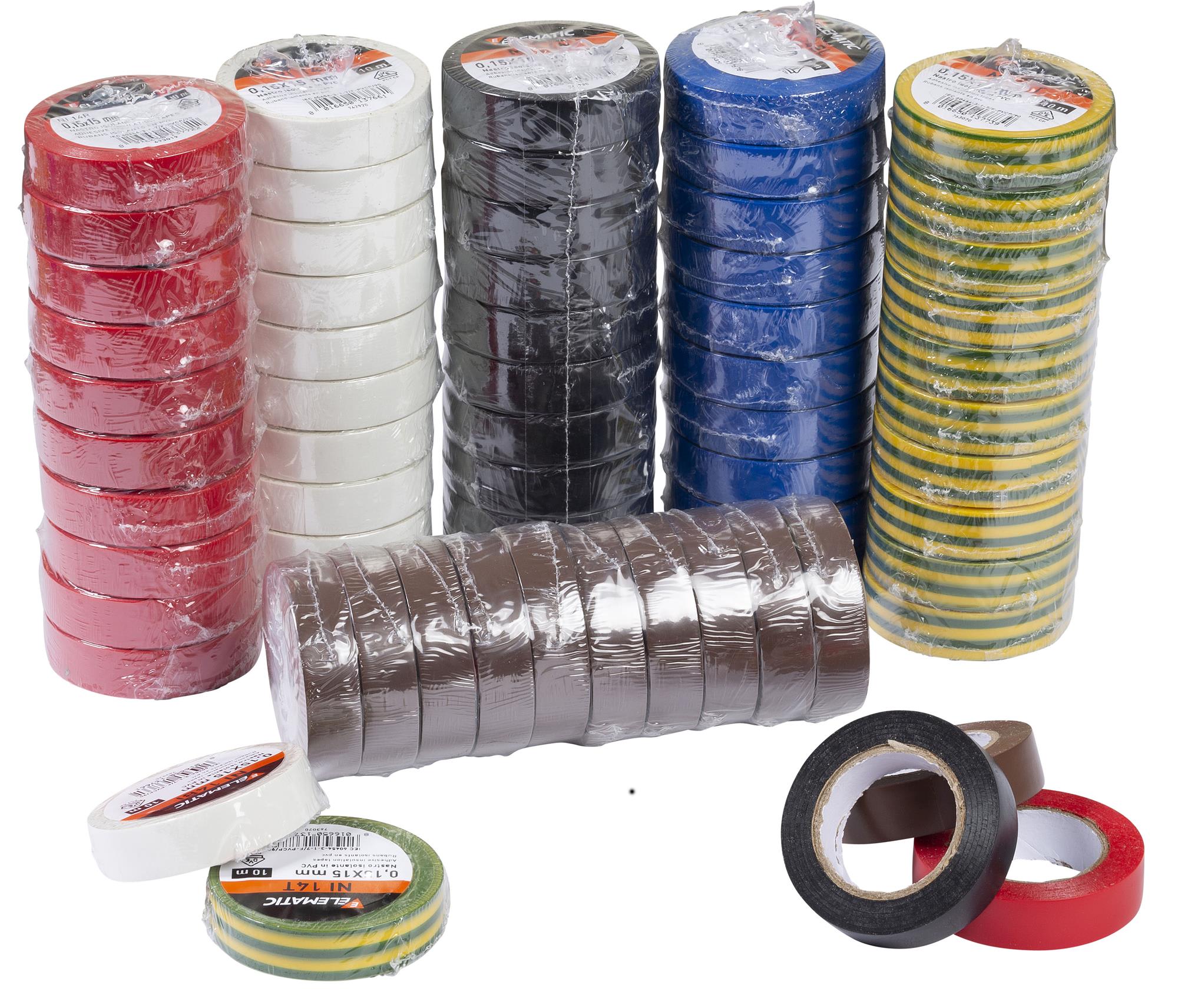 ELEMATIC - NASTRO ISOLANTE PVC NERO 19x25 - 10M NI22N
