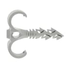 ELEMATIC - TASSELLO S-CLIP GANCIO DOPPIO PA6 25-28