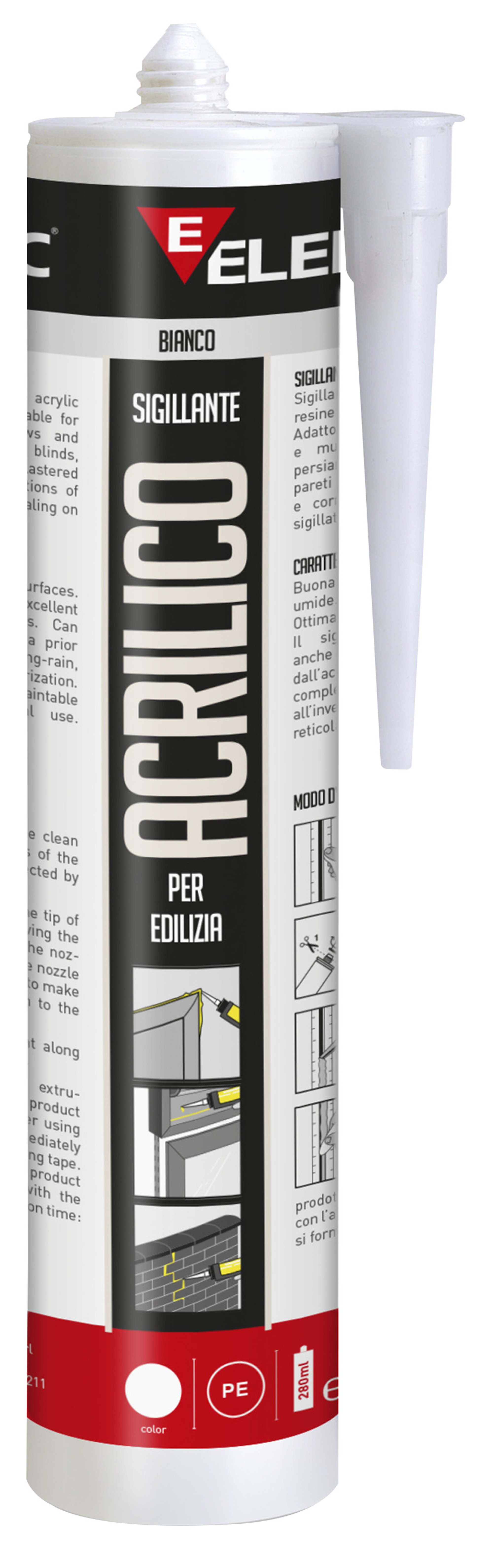 ELEMATIC - SIGILLANTE ACRILICO BIANCO