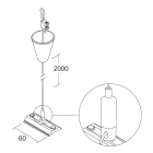 IVELAELCOM - KITSOSP. 2M C/BLOCCACAVO AUT.DKM/LKM NE 7606-06-30