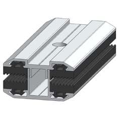 K2 SYSTEM - MORSETTO CENTRALE MODULI SENZA CORNICE