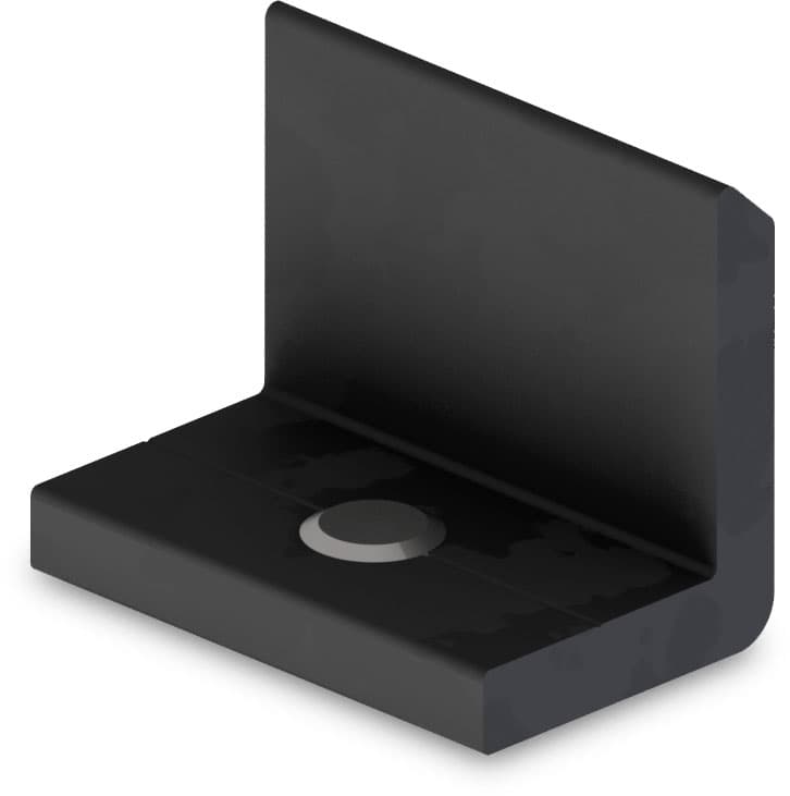 K2 SYSTEM - INSERTIONRAIL ENDSTOP, BLACK ANODIZED