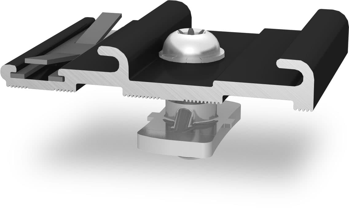 K2 SYSTEM - INSERTIONRAIL CROSSCONNECTOR, BLACK