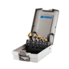 KRINO - ASSORTIMENTO FRESE AD INCASSARE E SVASARE A 3 TAGLI HSS+TiN 6,3-20,5