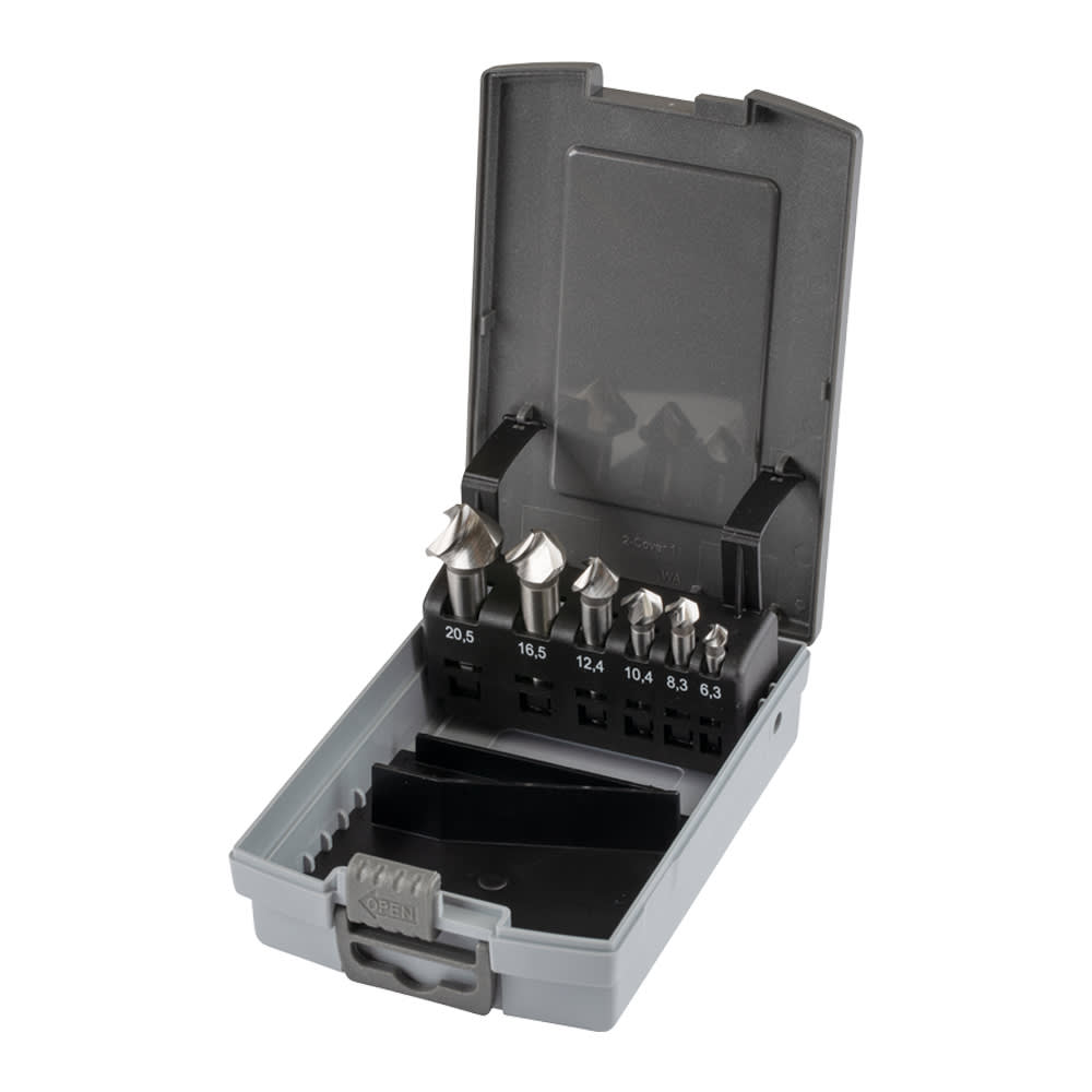 KRINO - ASSORTIMENTO FRESA SVASATORE ASIM.HSS EL.90° ABS
