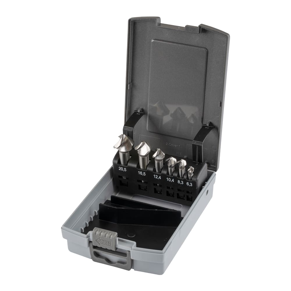 KRINO - ASSORTIMENTO FRESA SVASATORE ASIM.HSS EL.90° ABS
