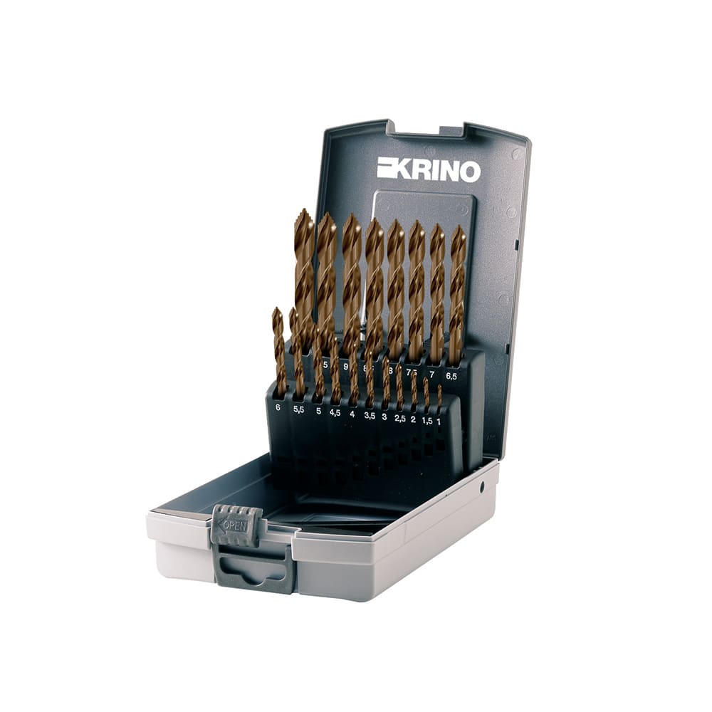 KRINO - ASSORTIMENTO PUNTE RETTIFICATA DIN338 STEP+