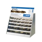 KRINO - ESPOSITORE DA BANCO METALLO PUNTE STEP+