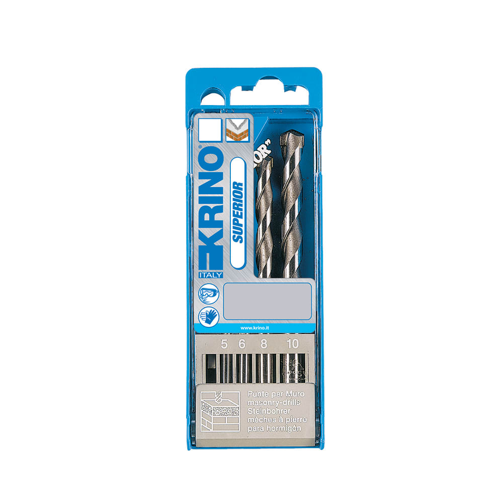 KRINO - ASSORTIMENTO PUNTE “SUPERIOR” PER EDILIZIA 5-6-8-10