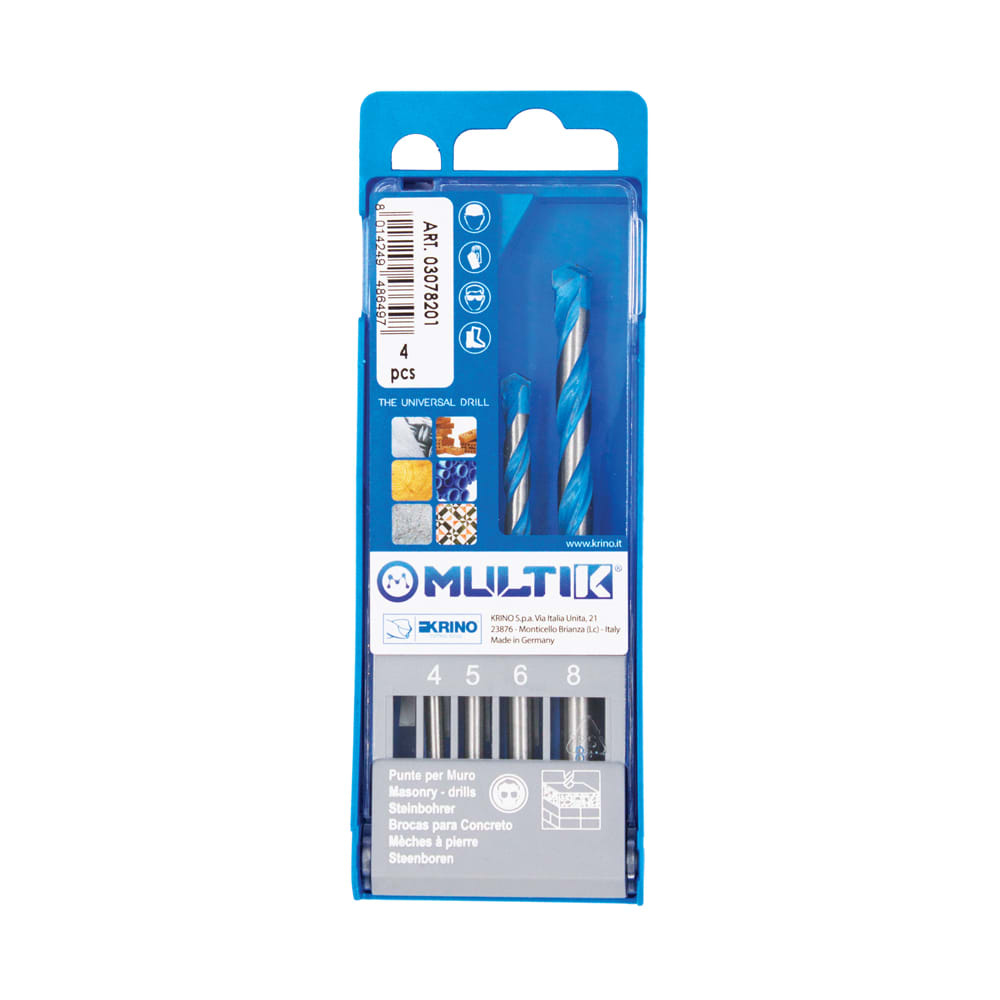 KRINO - ASSORTIMENTO PUNTE MULTIK 4PZ
