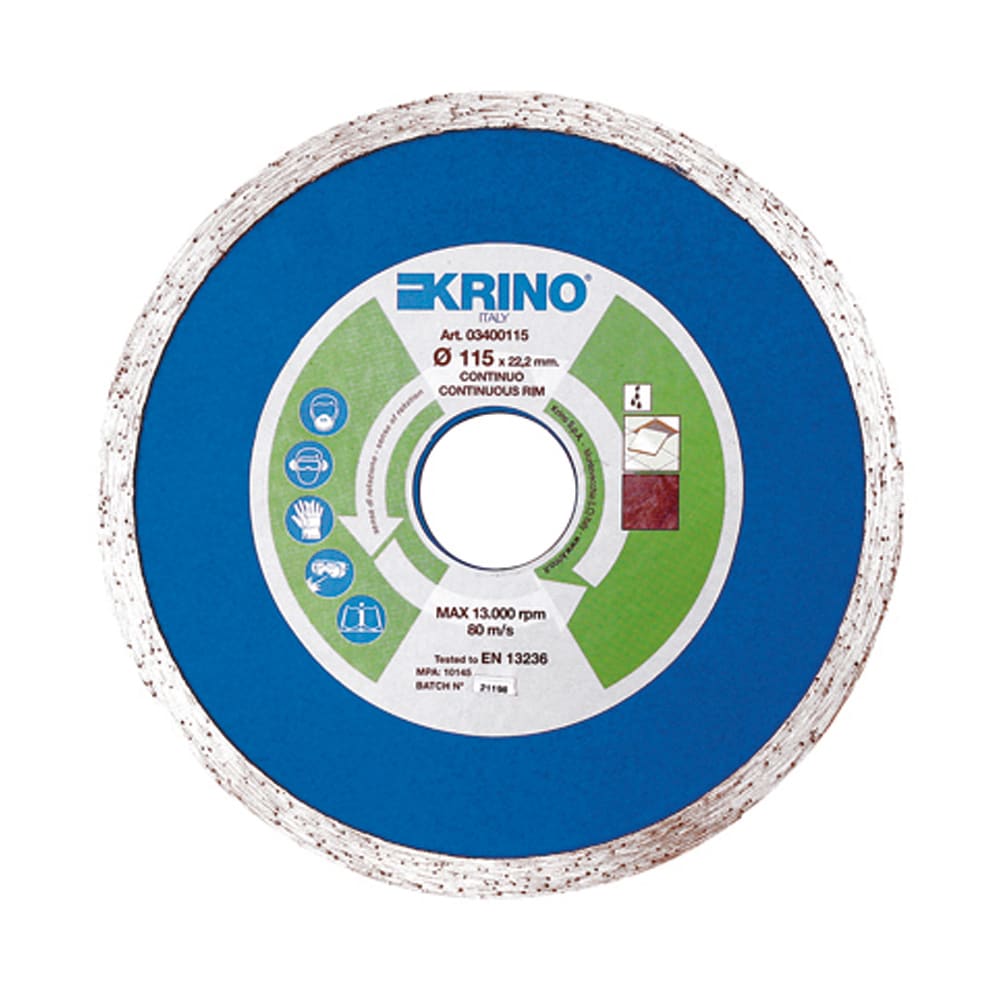 KRINO - DISCO DIAMANTATO CONTINUO PROFESSIONALE 115X22,2