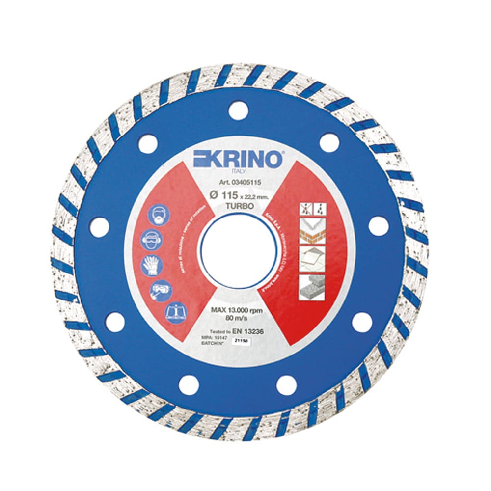 KRINO - DISCO DIAMANTATO TURBO PROFESSIONALE 230X22,2