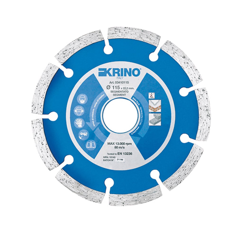 KRINO - DISCO DIAMANTATO SEGMENTATO PROFESSIONALE 115X22,2