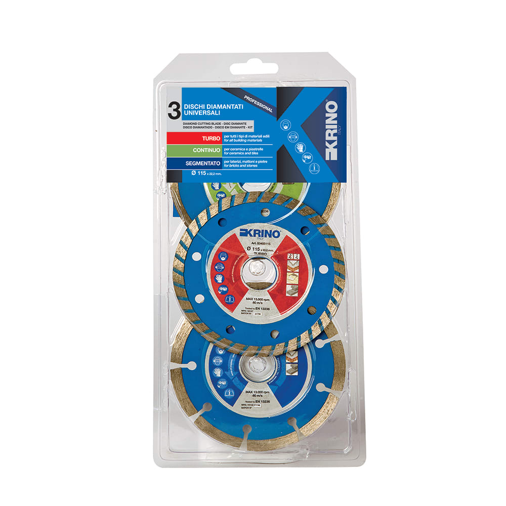 KRINO - ASSORTIMENTO DISCHI DIAMANTATI PER MATERIALI EDILI 0