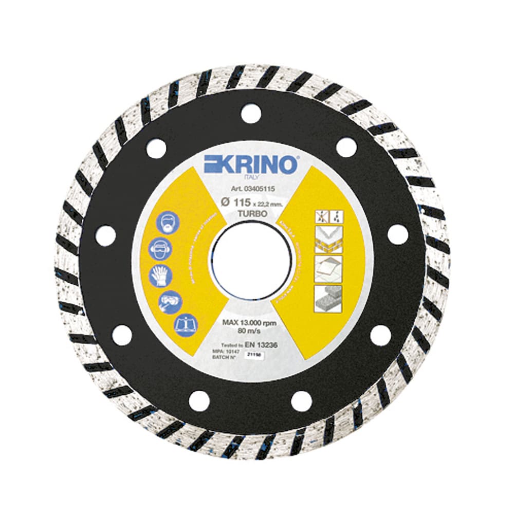 KRINO - DISCO DIAMANTATO TURBO GRES PROFESSIONALE SUPER 115