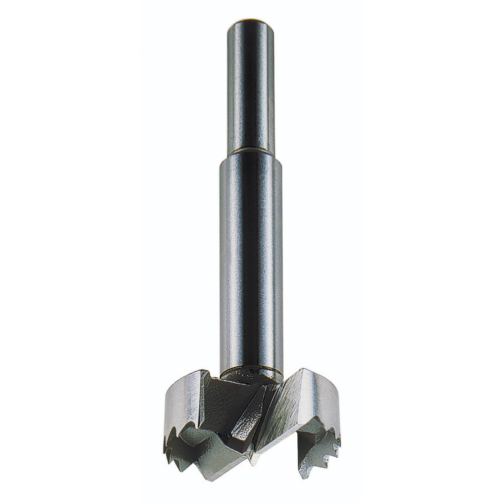 KRINO - FRESA FORSTENER A DUE TAGLIENTI CON PUNTA DA CENTRO ED INCISORI PER FORI NEL LEGNO diametro 26 lunghezza in mm 90 legno dolce e derivati