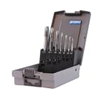 KRINO - ASSORTIMENTO MASCHI A MACCHINA, SCANALATURE DIRITTE, IMB. CORRETTO, FILETTARE METRICA ISO PASSO GROSSO ABS HSS-G DIN 371B DIN376B