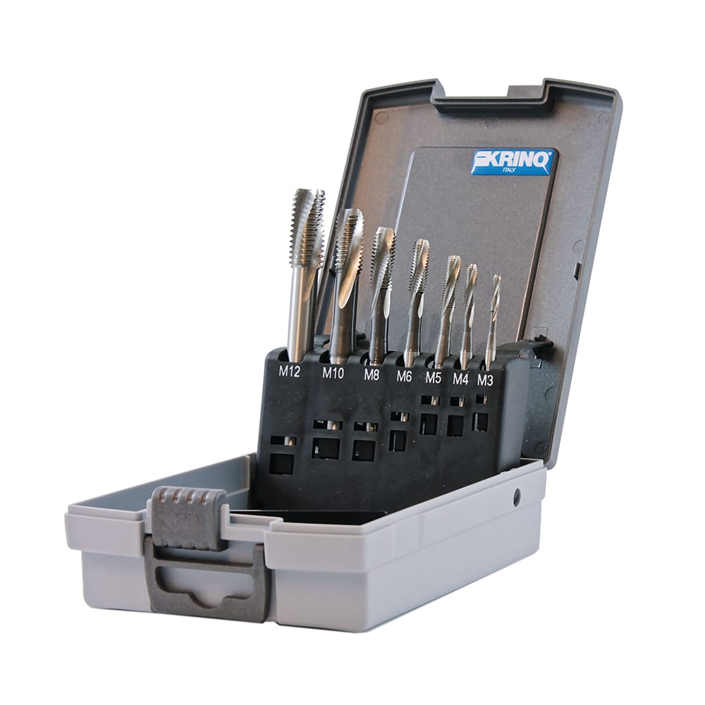 KRINO - SCATOLA ABS MASCHI HSSCO M3-12 7PZ DIN371/C 15°