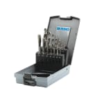 KRINO - ASSORTIMENTO MASCHI A MACCHINA, SCANALATURE DESTRE 15°, IMB. “C”, FILETTARE METRICA ISO PASSO GROSSO ABS HSS-CO 5% DIN371/C 15°