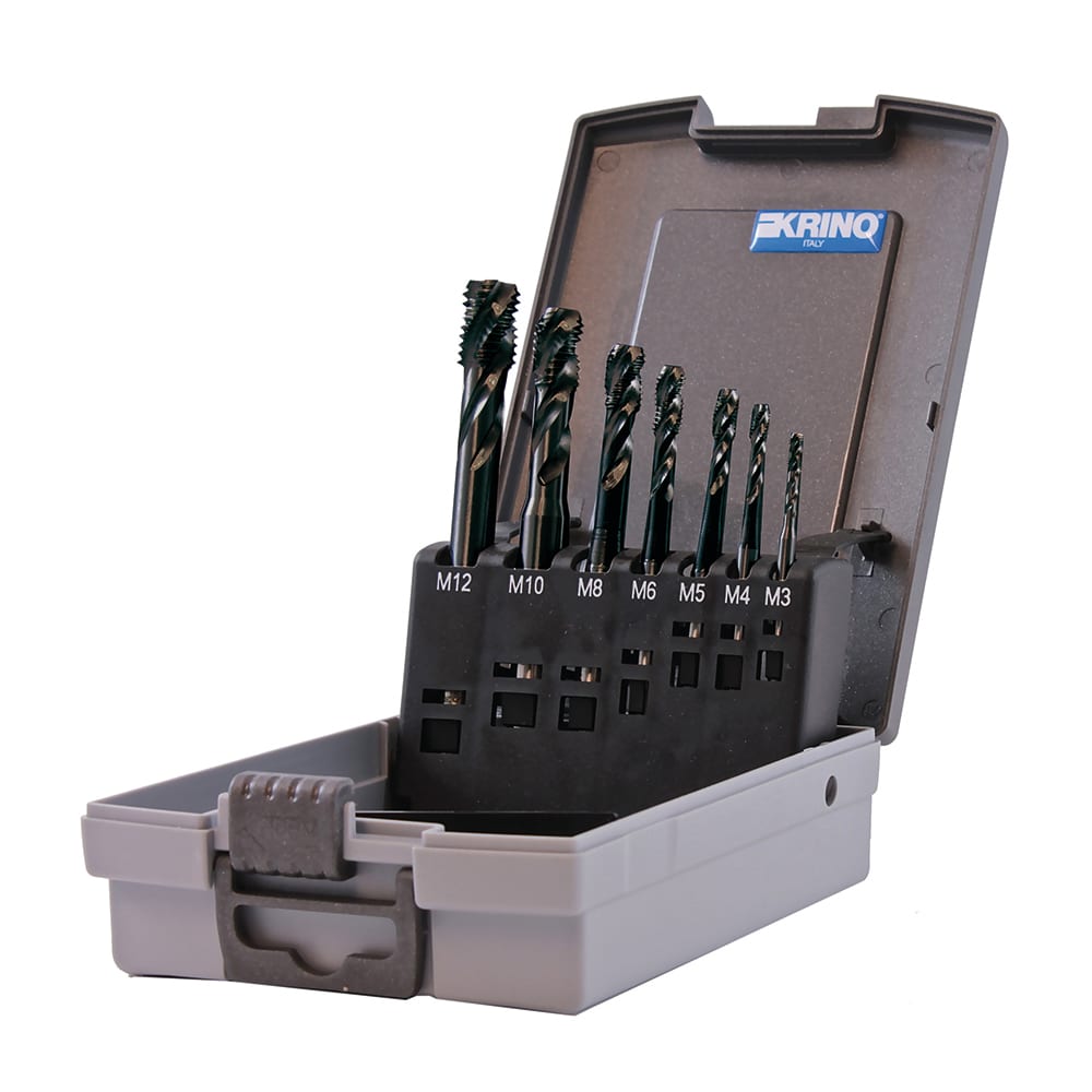 KRINO - ASSORTIMENTO MASCHI A MACCHINA CON TRATTAMENTO DI RIVESTIMENTO SUPERFICIALE HSS-CO VAPO DIN 371-376 35°