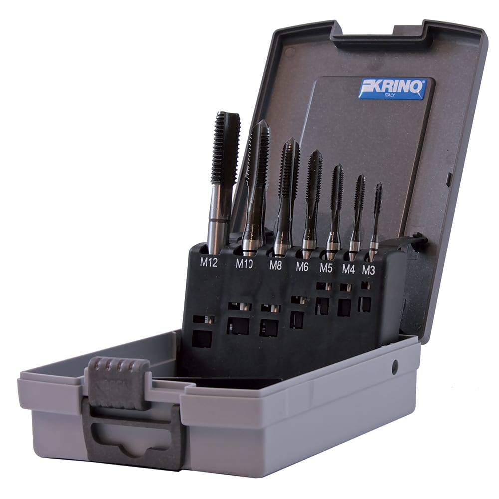 KRINO - ASSORTIMENTO MASCHI MACCH.ANELLO NERO 7P M3-12 DIN371-376