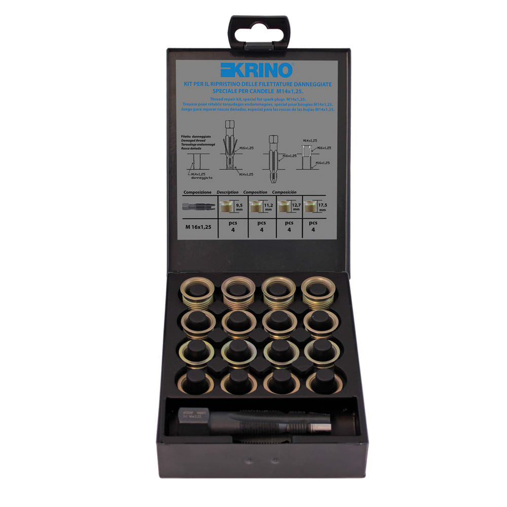 KRINO - INSERTO SOLIDO SPECIFICO PER CANDELE M 14X1,25 9,5MM
