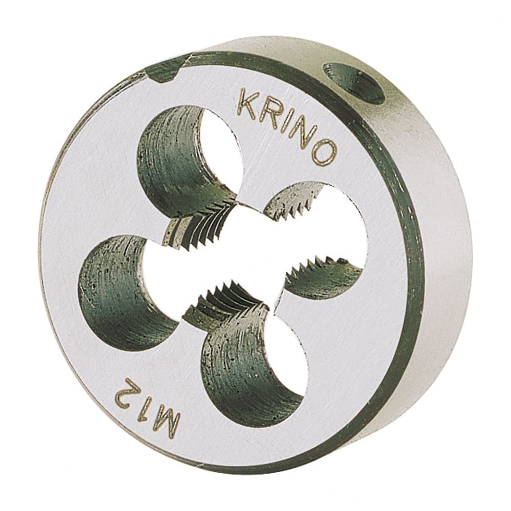 KRINO - FILIERE TONDE AL CROMO, FILETTATURA METRICA ISO 8 PER 1,25