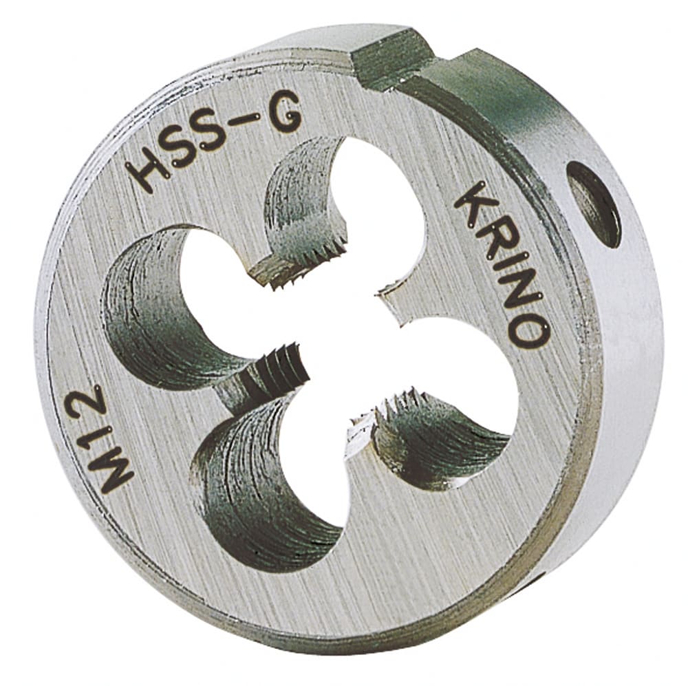 KRINO - FILIERE TONDE SINISTRE, FILETTATURA METRICA A PASSO GROSSO 10 PER 1,5