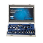 KRINO - ASSORTIMENTO UTENSILI A FILETTARE IN CASSETTE DI LEGNO C.RIVESTITE M M3-10