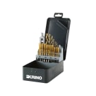 KRINO - ASSORTIMENTO A FILETTARE IN HSS-G IN ASTUCCI DI METALLO E ABS METAL HSS-G+TiN M3-12