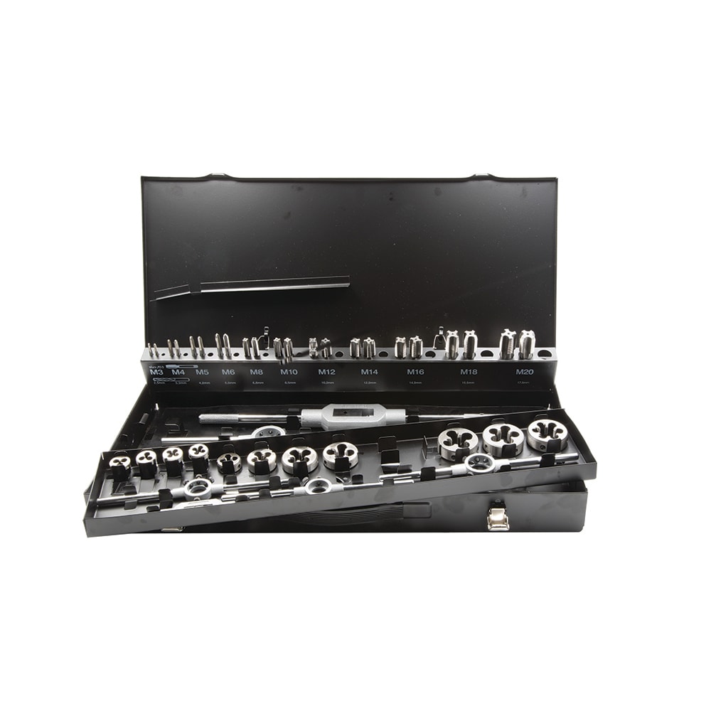 KRINO - ASSORTIMENTO FILETTATURA SCATOLA METALLICA . HSS-G MF 6-20  40PZ