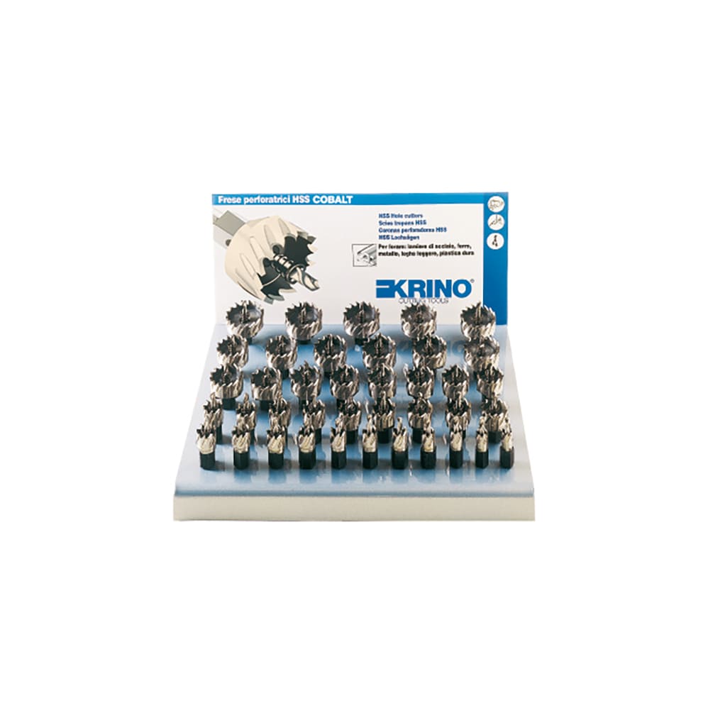 KRINO - ESPOSITORE FRESA A TAZZA HSS 12-50X1 39 PZ
