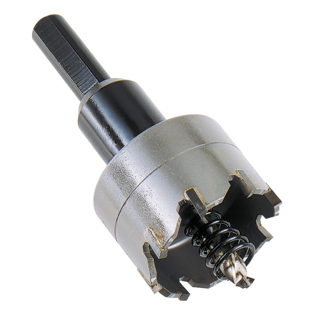 KRINO - FRESE A TAZZA TCT AD ALBERO MOBILE PER FORARE LAMIERE IN ACCIAIO INOX, ACCIAI DURI TRATTATI 42mm